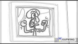 Squidward scared by SpongeBob's Shadow in 2x speed
