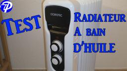 Radiateur à bain d'huile - TEST
