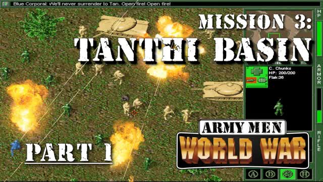 Army Men: World War - PC version - Mission 3: Tanthi Basin (Part 1)