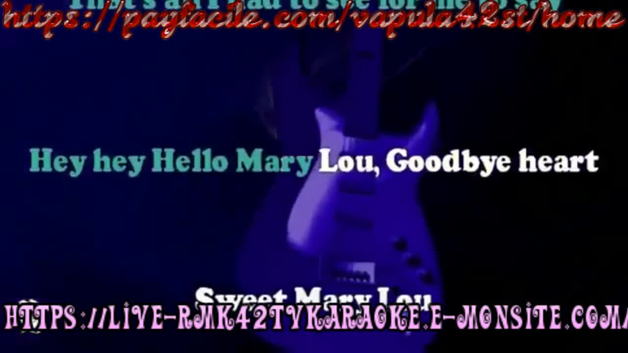 Hello Mary Lou - Rickie Nelson - karaoke rmk42tvkaraoke