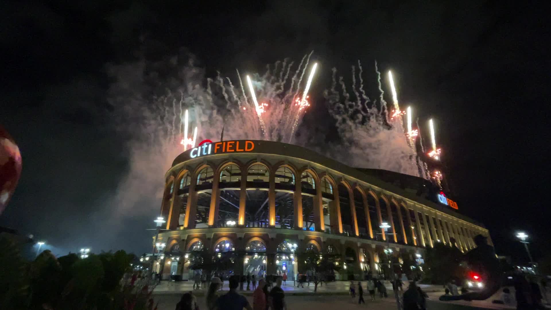 Citi Field fireworks after a game