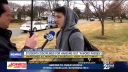 Students caught handing out N-word passes