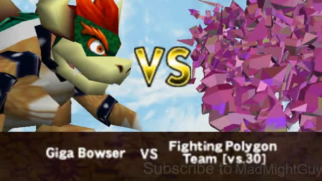 Smash Remix - Giga Bowser Vs Fighting Polygon Team on Very Hard - 1P and MultiMan Mode (243 Kills)