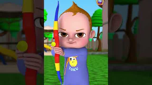 Archery fun #Challenge with #BabyTaku #funny #kidsfun #kidsvideo #babytoyshow #kidsshorts