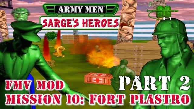 Army Men: Sarge's Heroes - Mission 10: Fort Plastro (Part 2) - Sega Dreamcast