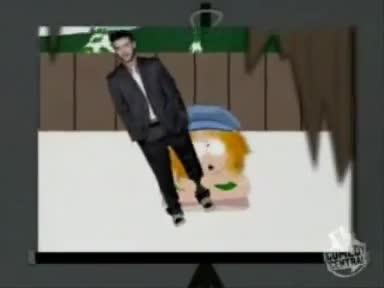 Cartman dancing and pretending to be Britney Spears