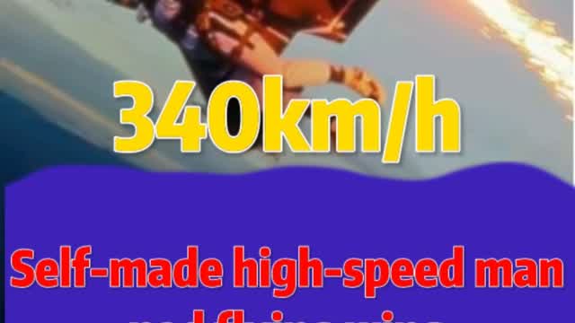 340km/h I turned myself into a shooting star.…