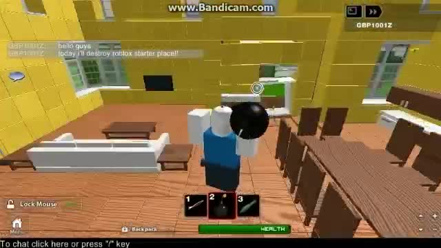 Destroying roblox starter place