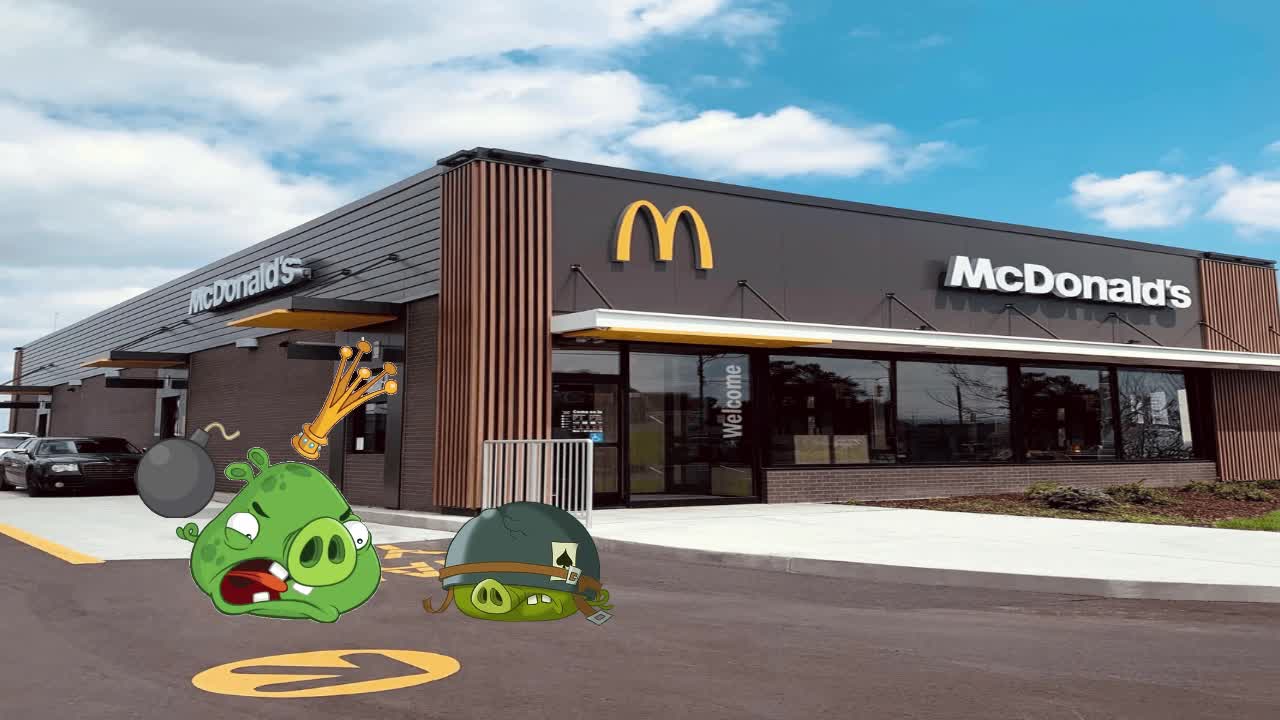 King Pig Tries To Go To McDonalds