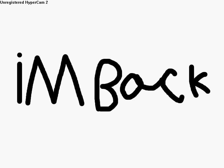I'm Back!