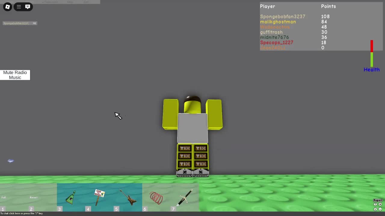 Playing a game on Roblox that I forgot what the name was...