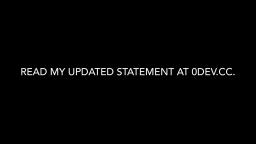 I quit. [Updated Statement]