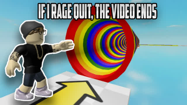easy obby, but if i rage quit, the video ends