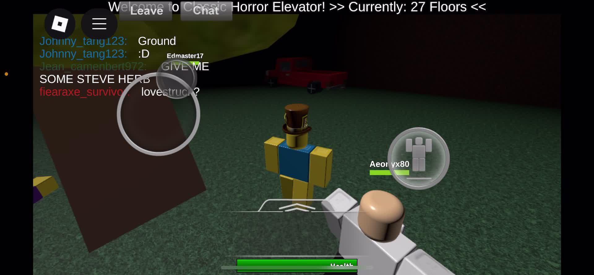 Playing a Scary Game on Roblox