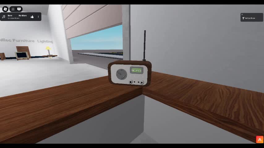 (LOUD WARNING) An old radio at Leen Bakker, plays No More