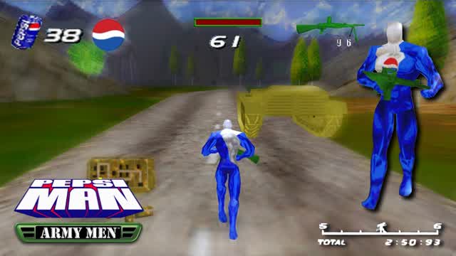 PEPSIMAN GAMEPLAY part 2 - Army Men Sarge's Heroes MOD - Dreamcast