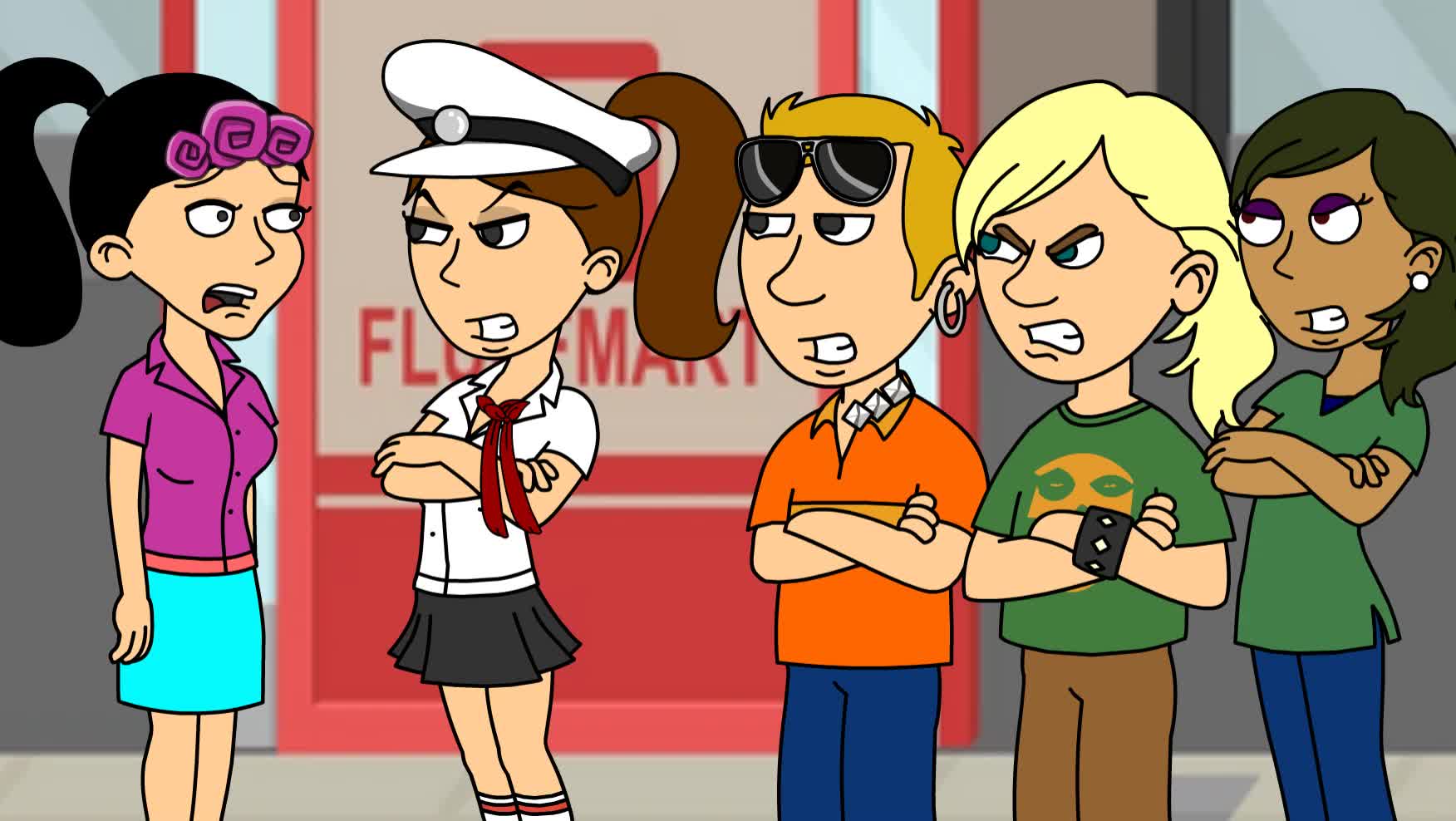 Mindy And Captain Cori - Banned from Fluffmart