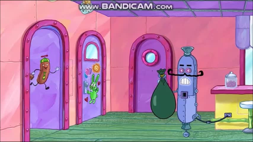 Weenie Bot Forces Squidward To Take Out The Trash