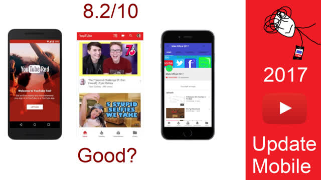 A New Update To The YouTube App (2017)