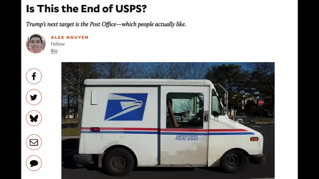 URGENT! IF TRUMP DOES THIS TO THE POST OFFICE IT MEANS THE END OF OFFLINE COMMUNICATIONS FOR ALL!