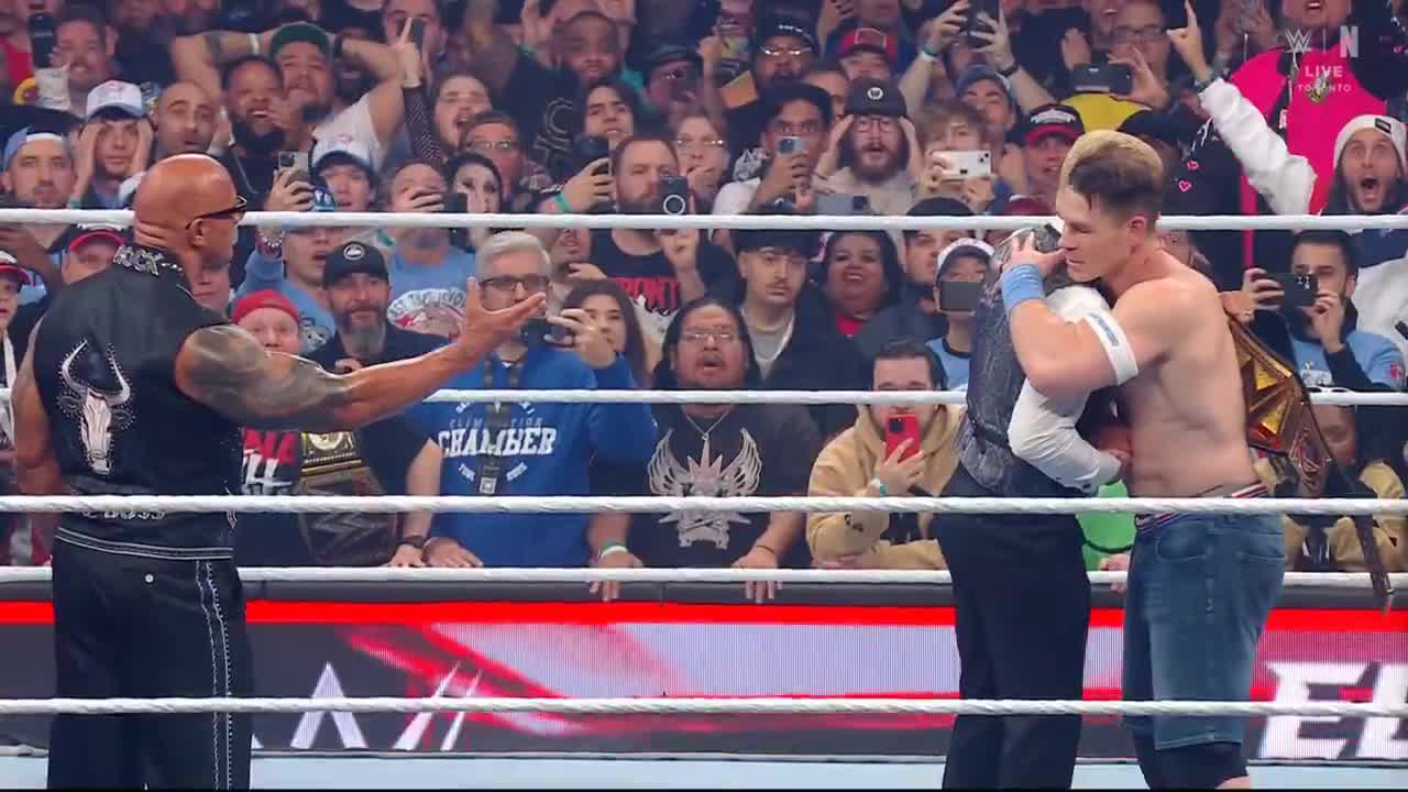 JOHN CENA TURNS HEEL AND SELLS HIS SOUL TO THE ROCK