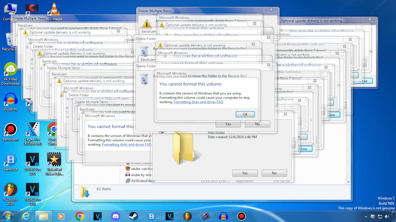 Windows 7 Crazy Error Preview