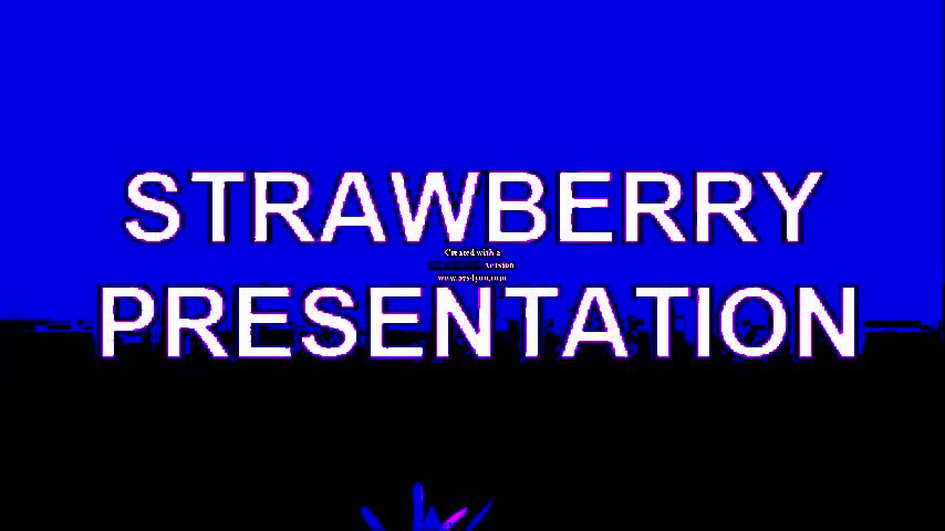 Blue ParaRed Strawberry Presentation in G-Major