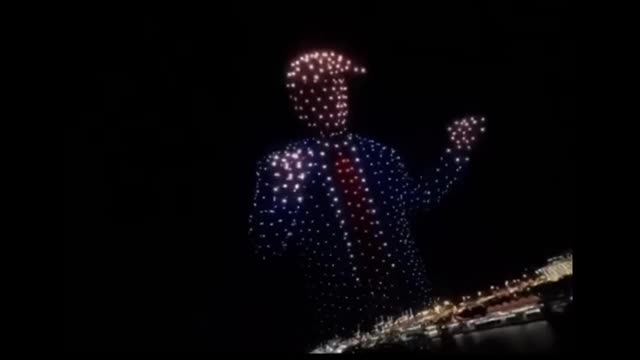 IDOL WORSHIP INSANITY! MAGA PUTS ON A TRUMP DRONE SHOW & IT WAS CRINGIER THAN IT SOUNDS!