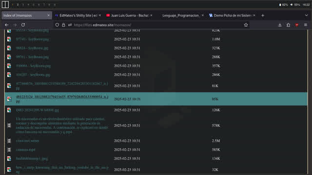 Demo Picha de mi Sistema de Archivos Públicos