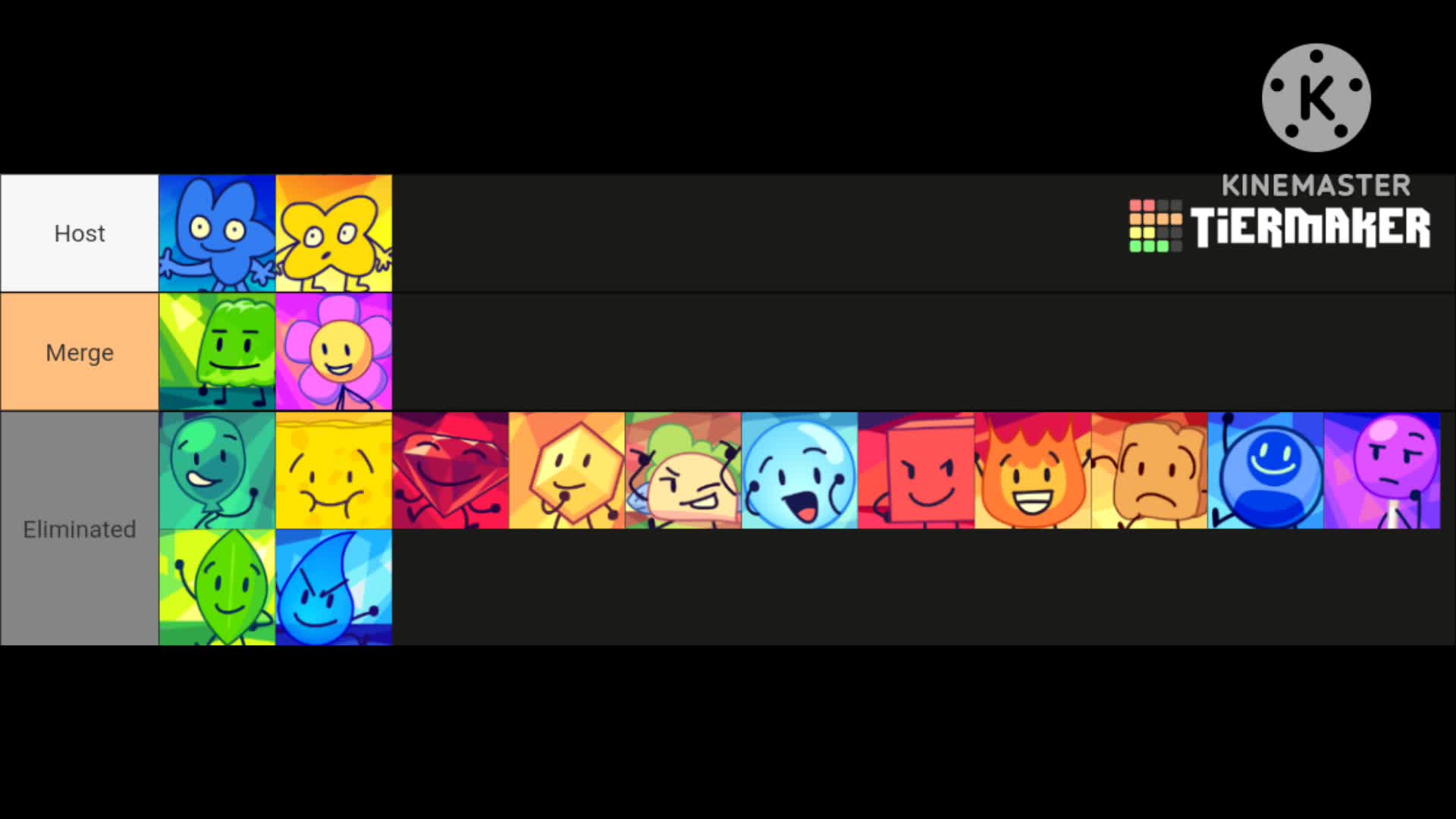 BFDI Season 4b Elimination Order