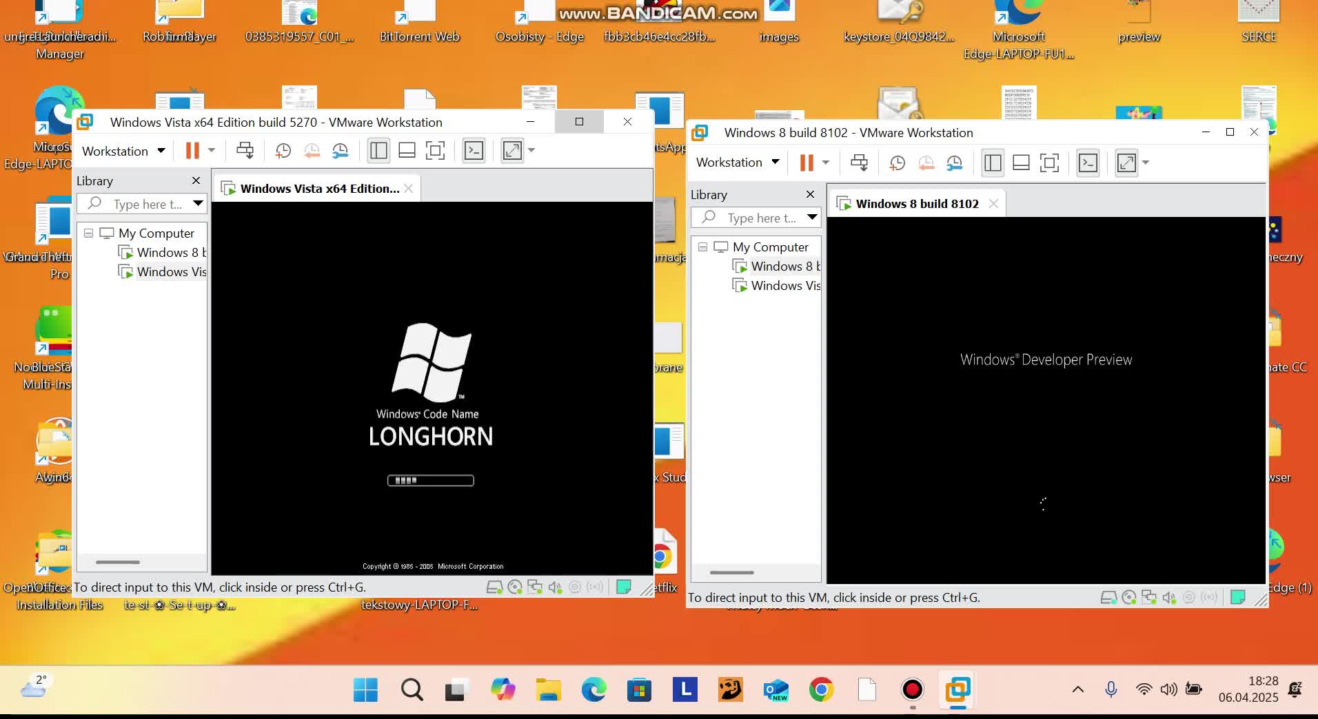 windows vista beta 2 vs windows 8 build 8102 (part 1)