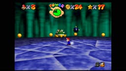 Super Mario 64 - Bowser in the dark world - Defeating Bowser