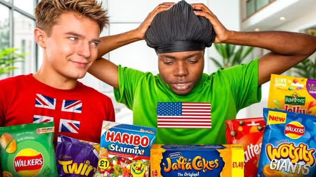 American TRIES British Foods! (With OneVilage)