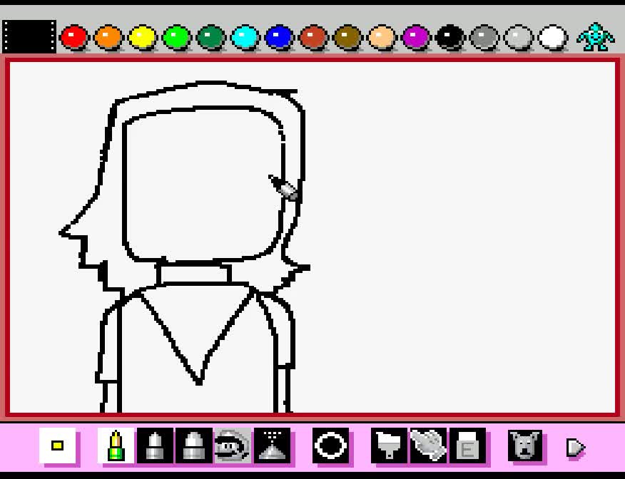 Trying out Mario Paint!