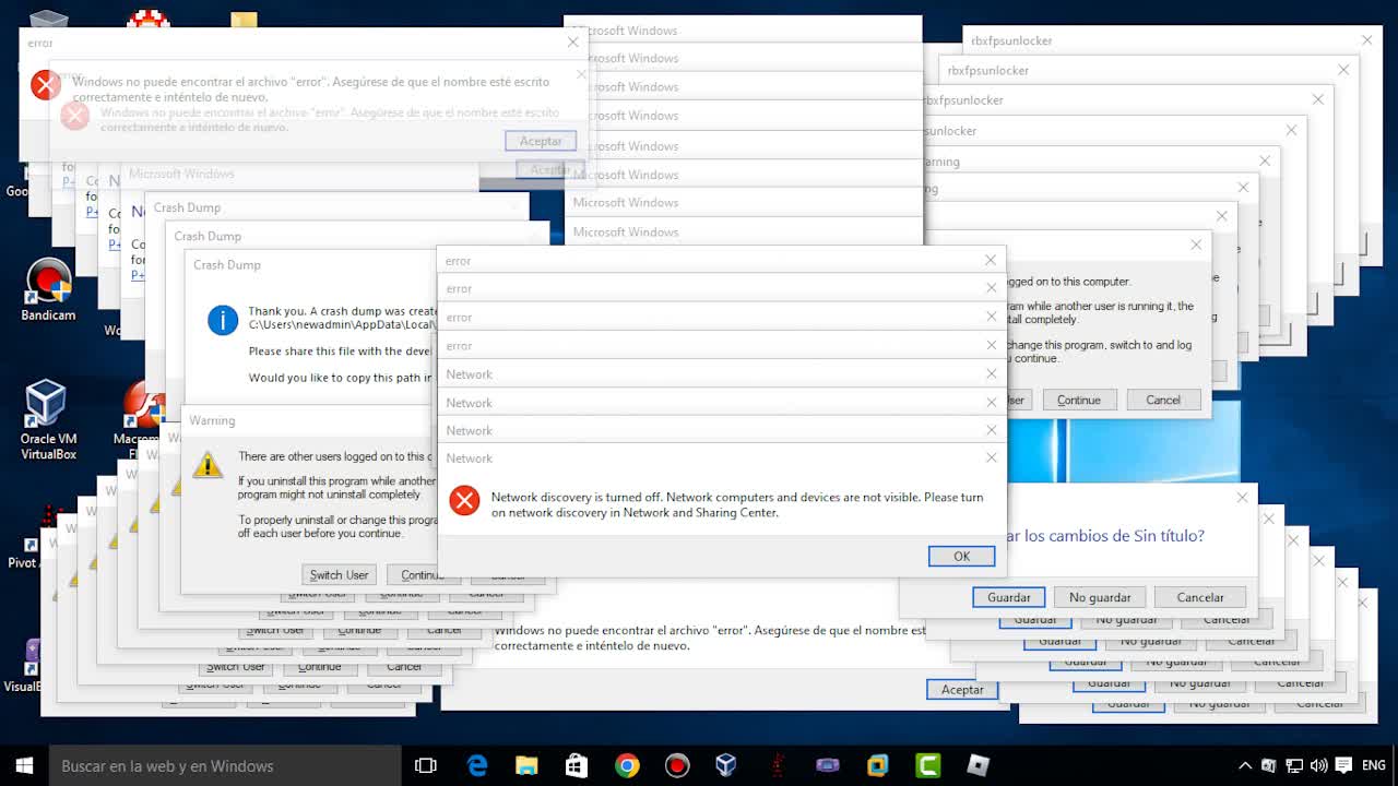 Windows 10 Crazy Error