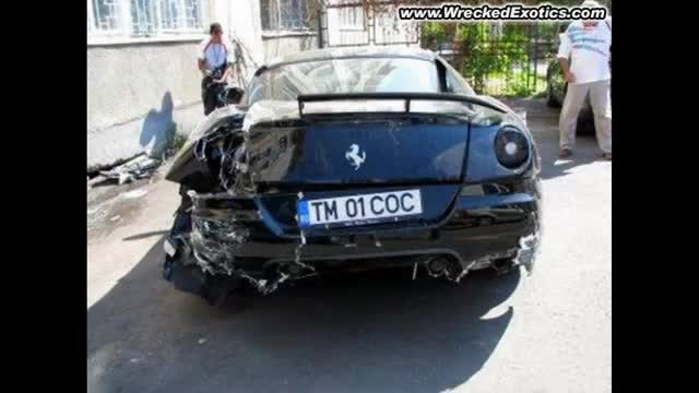Ferrari 599 GTB Crashes