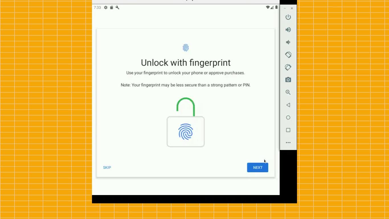 Running a Android emulator
