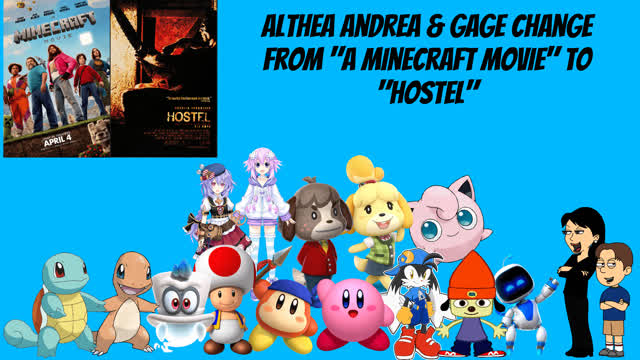 KCPA Movie: Althea Andrea and Gage Change from A Minecraft Movie to Hostel/Grounded