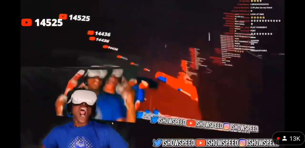ISHOWSPEED searches himself up in VR( TURN YOUR HEADPHONES DOWN) (720p60)