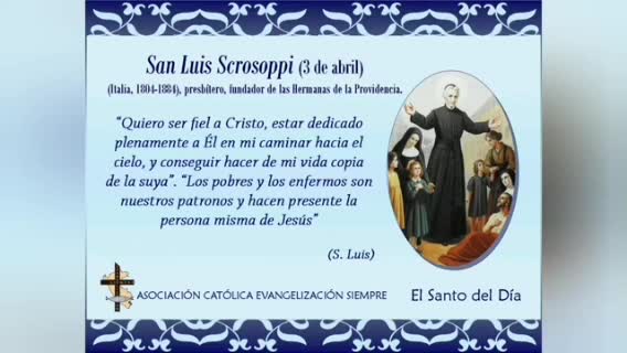 San Luigi Scrosoppi, Patrono de los Futbolistas (Vélez Sarsfield himno)