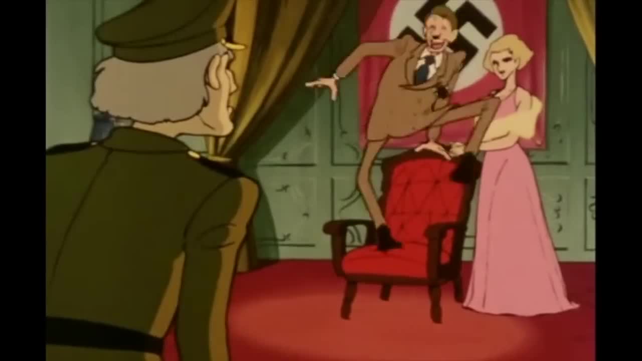 Lupin Disguises himself as Adolf Hitler