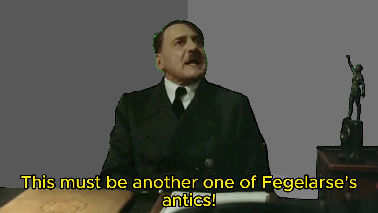 Hitler is informed he is trapped in the TLC from the BFDI universe