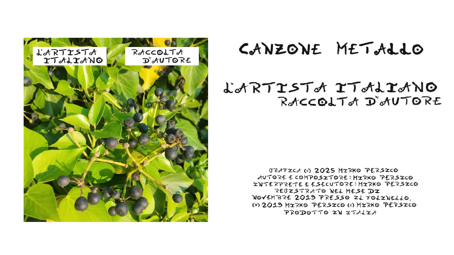 L'Artista Italiano - Canzone Metallo