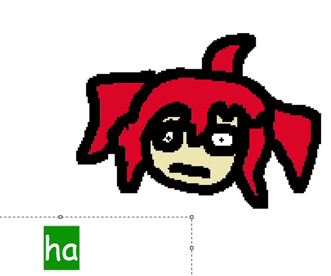 teto ms paint drawing for her bday